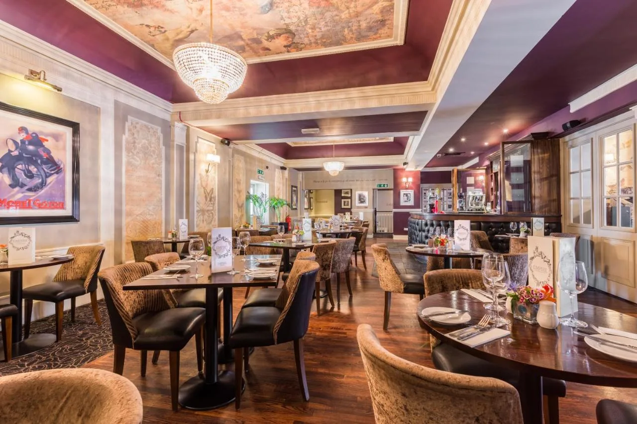 Restaurant and bar seating at Royal Station Hotel, Newcastle upon Tyne
